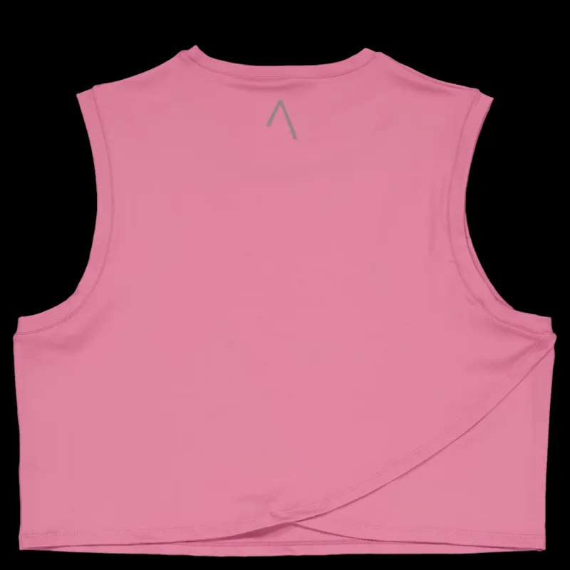 Discount BLACC Ella Overlap Crop Top Mellow Mauve Rosa