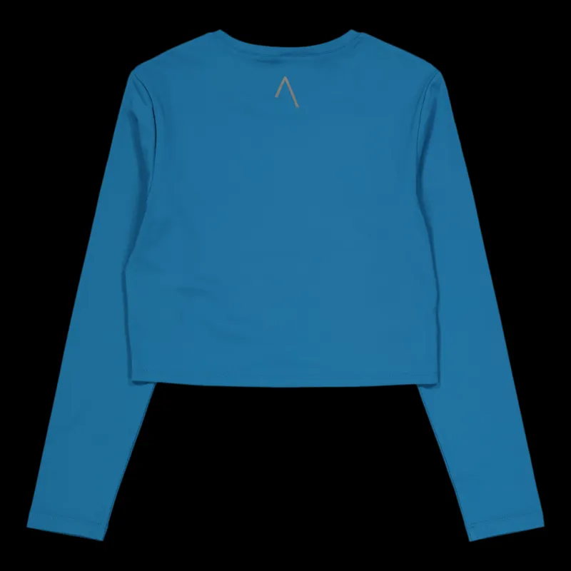 BLACC Ella Overlap Long Sleeve Top Blue Coral Blå Outlet