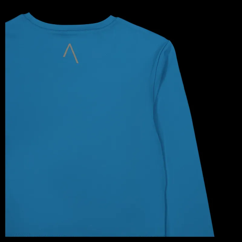 BLACC Ella Overlap Long Sleeve Top Blue Coral Blå Outlet