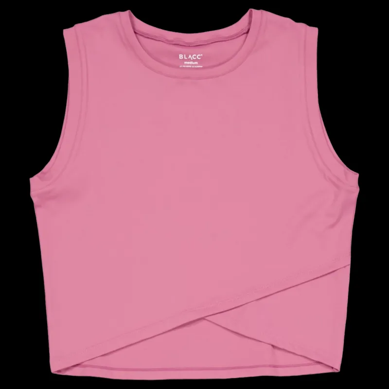 Discount BLACC Ella Overlap Tank Top Mellow Mauve Rosa