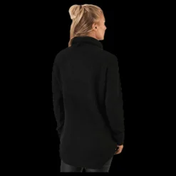 Discount Pieces Ellen Ls Long Knit Black Svart