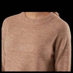 Pieces Ellen Ls O-Neck Knit Beige New