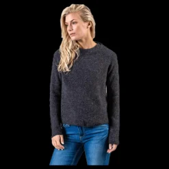 Discount Pieces Ellen Ls O-Neck Knit Grey Grå