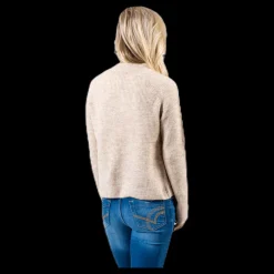 Clearance Pieces Ellen Ls O-Neck Knit White Vit