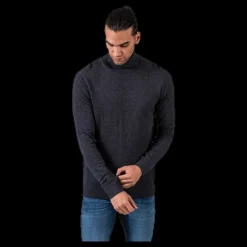 Jack & Jones Emil Knit Roll Neck Grey Grå Hot