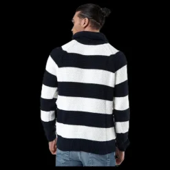 Best Holebrook Emil Wrap Neck Blue/White Blå och Vit