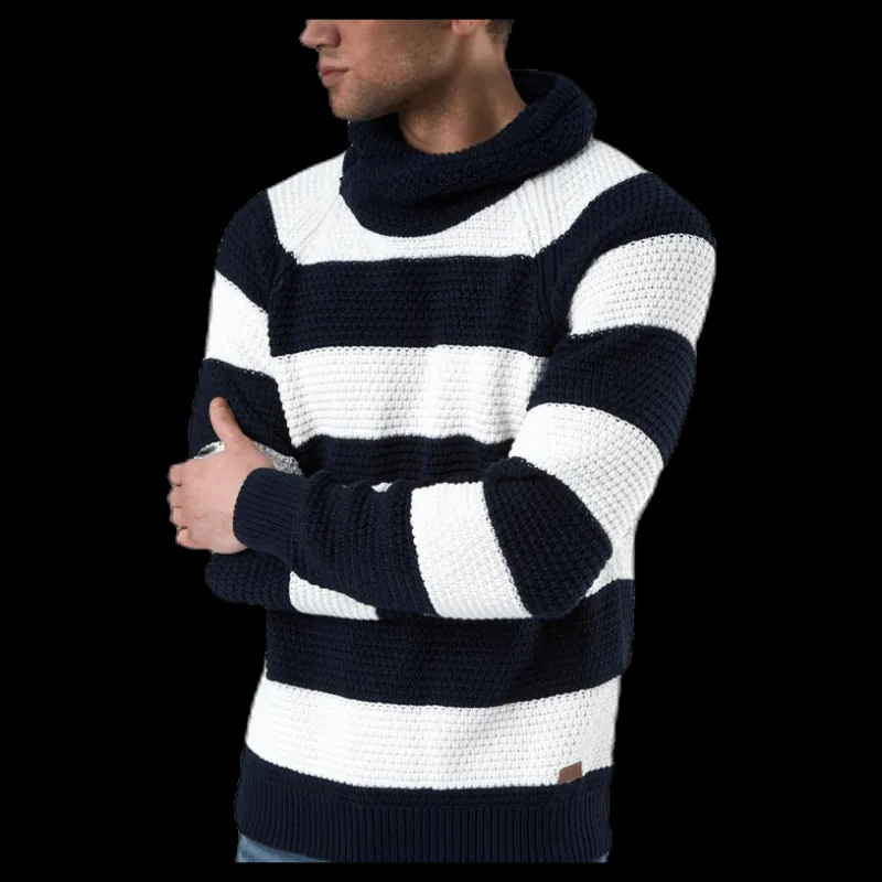Best Holebrook Emil Wrap Neck Blue/White Blå och Vit