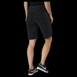 Only Emily Hw Long Shorts Raw Bb Mas0033 Black Svart