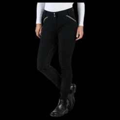 Catago Emily Riding Pants w. Silicon Black Svart