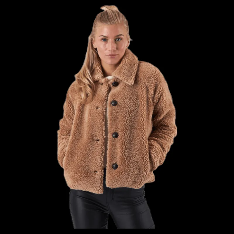 Clearance Only Emily Teddy Jacket Otw Beige