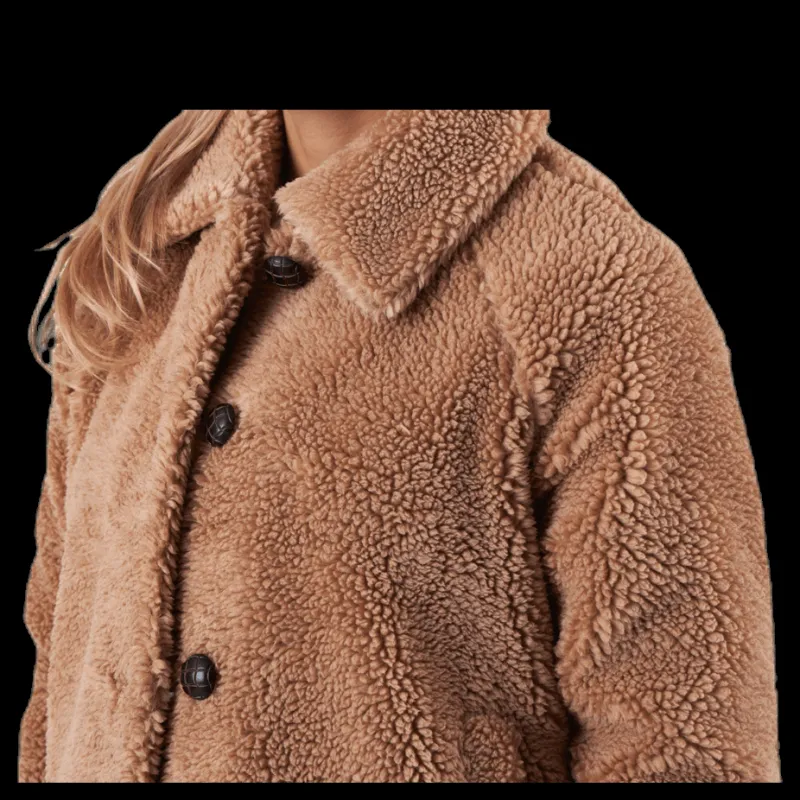 Clearance Only Emily Teddy Jacket Otw Beige