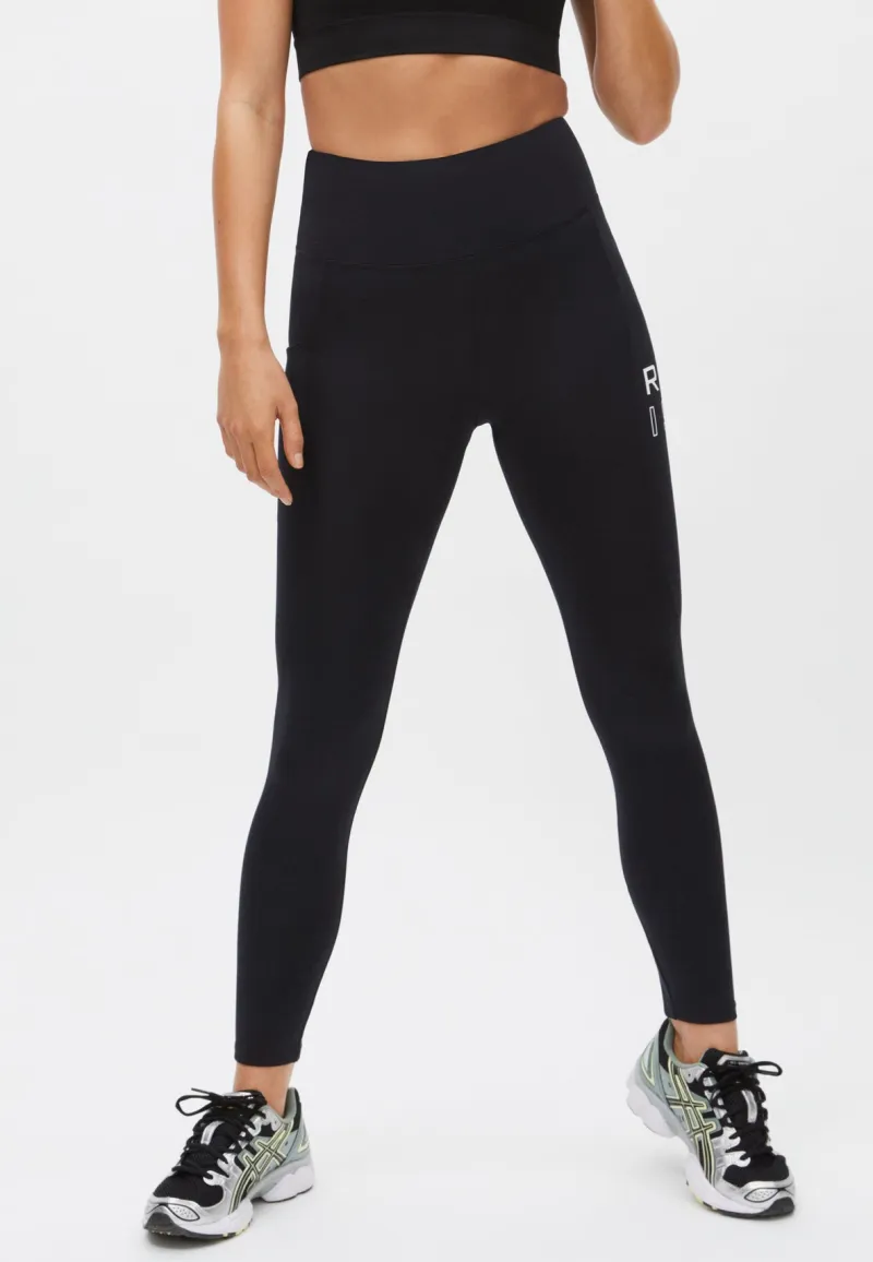 Röhnisch Endorphin Logo Tights Black Svart Discount