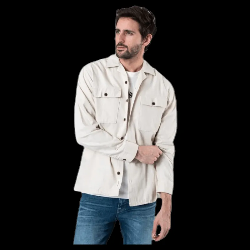 Jack & Jones Enok Shirt Ls Silver Clearance