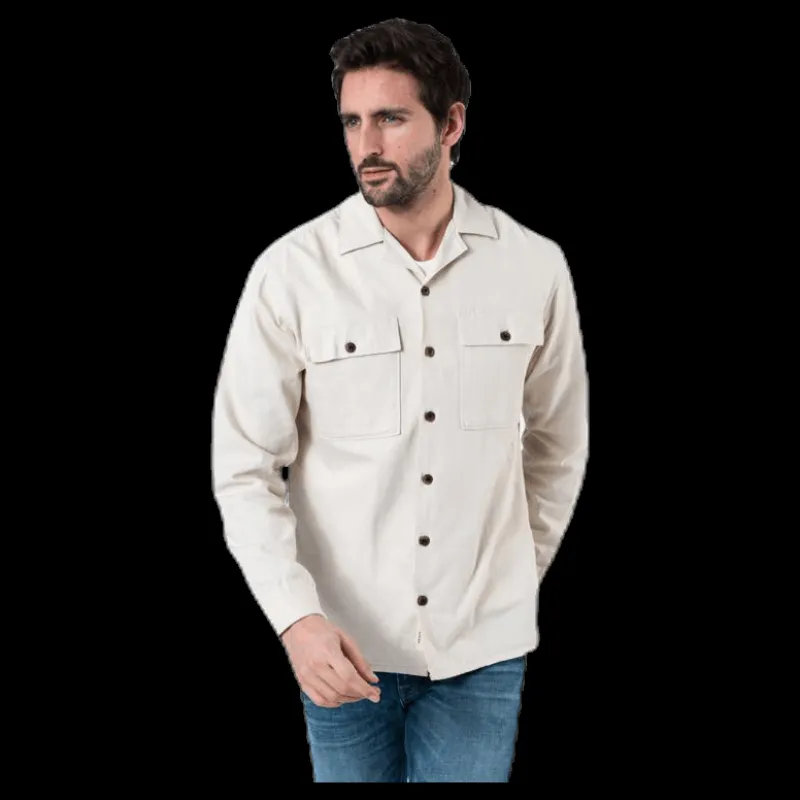 Jack & Jones Enok Shirt Ls Silver Clearance