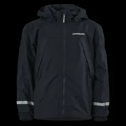 Didriksons Enso Kids Jacket 2 Blue Svart Clearance