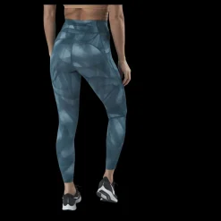 New Nike Epic Faster Run Division 7/8 Tight Green/Silver Blå