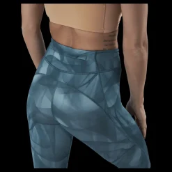 New Nike Epic Faster Run Division 7/8 Tight Green/Silver Blå