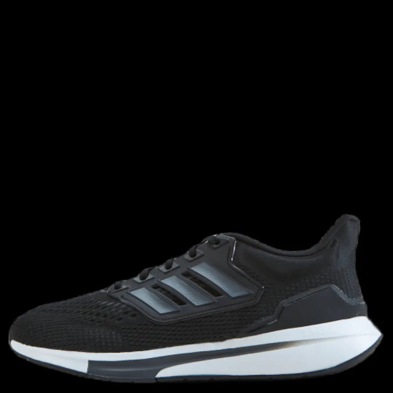 adidas EQ21 Run Shoes Core Black / Iron Metallic / Carbon Svart Clearance