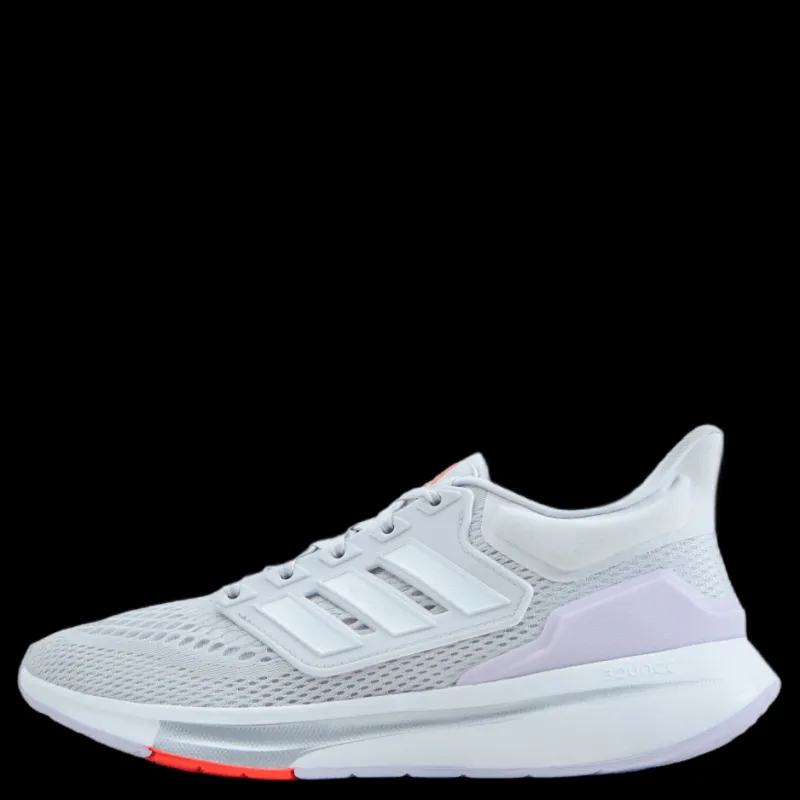 New adidas EQ21 Run Shoes Dash Grey / Cloud White / Purple Tint Vit