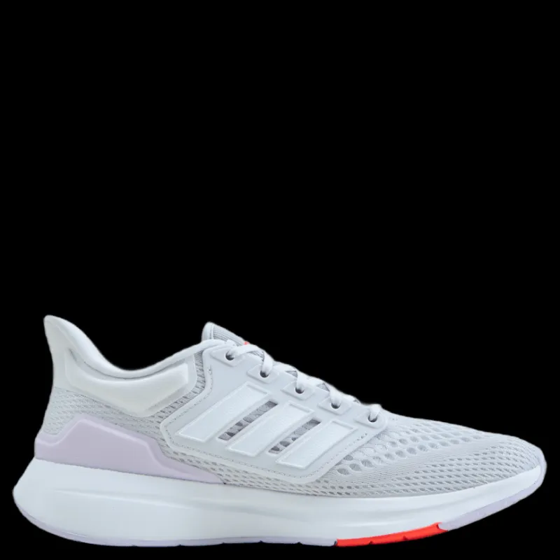 New adidas EQ21 Run Shoes Dash Grey / Cloud White / Purple Tint Vit