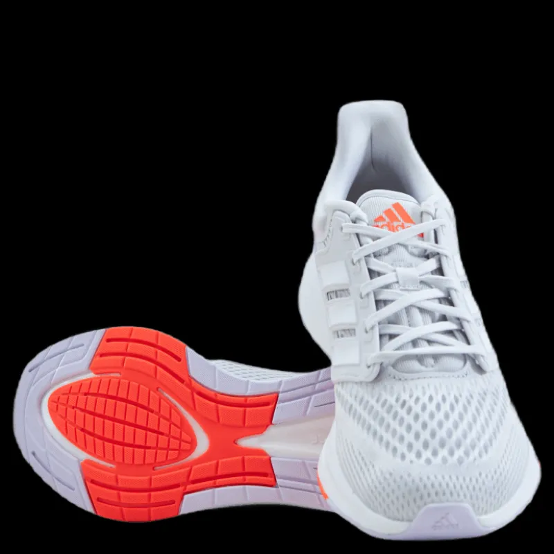 New adidas EQ21 Run Shoes Dash Grey / Cloud White / Purple Tint Vit