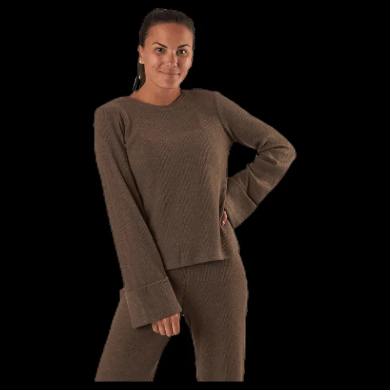 Pieces Ermione Ls Top Beige Online