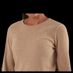 Outlet Pieces Ermione Ls Top White Vit