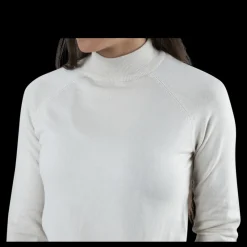 Best Pieces Esera Ls High Neck Knit White Vit