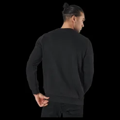 Outlet Puma Ess Big Logo Crew Fl Black Svart