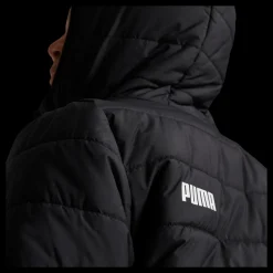 Puma Ess Hooded Padded Jacket Black Svart Sale