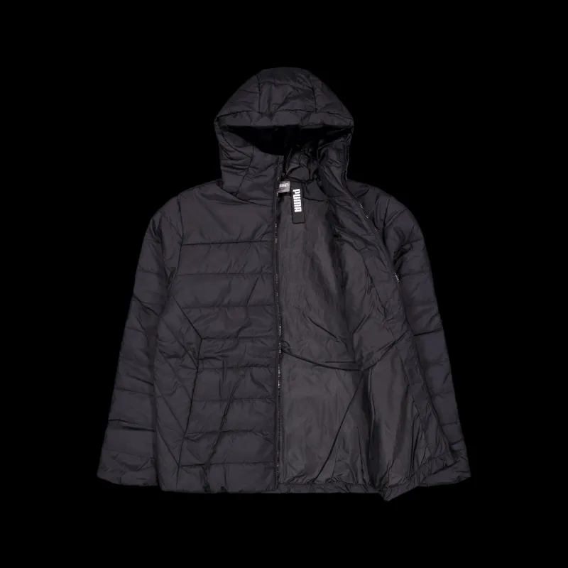 Puma Ess Hooded Padded Jacket Black Svart Online