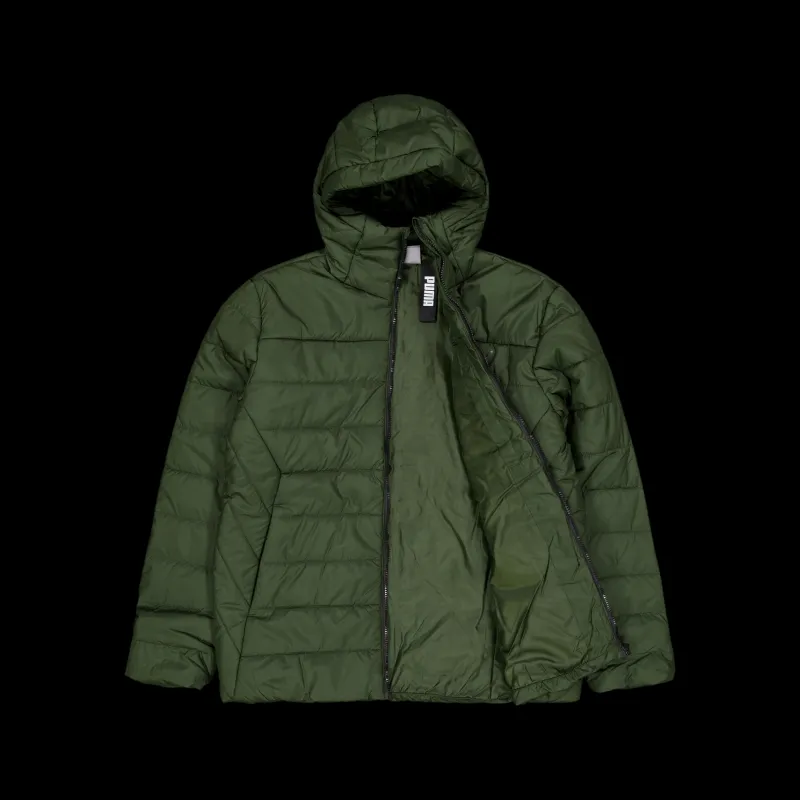 Puma Ess Hooded Padded Jacket Myrtle Grön
