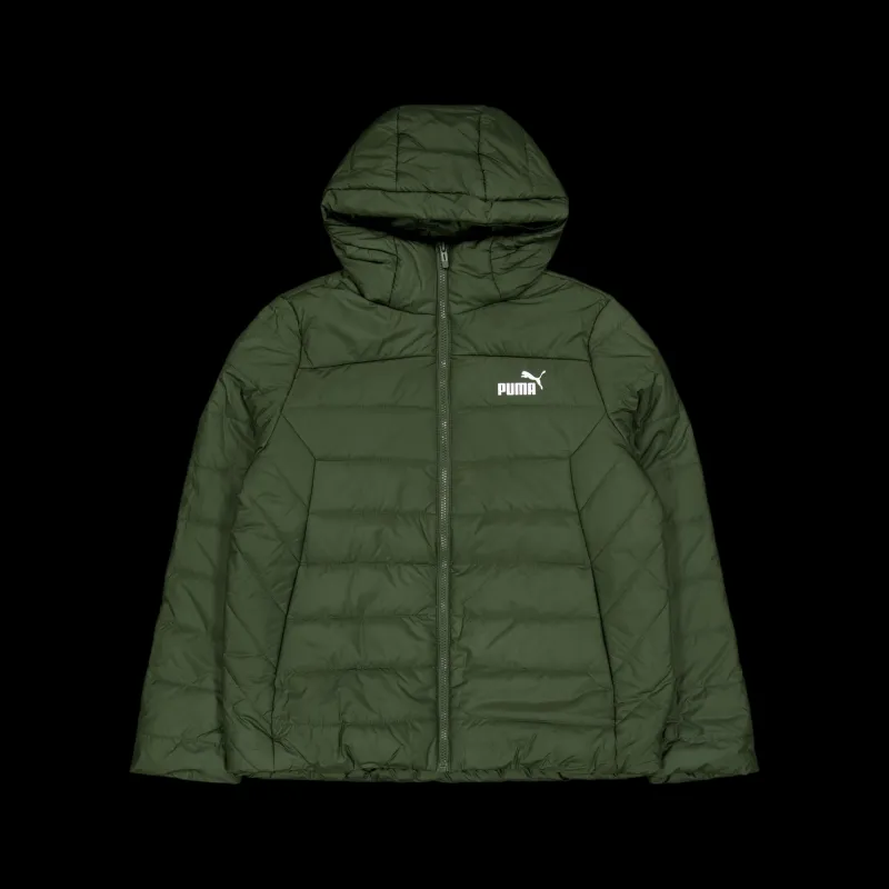 Puma Ess Hooded Padded Jacket Myrtle Discount
