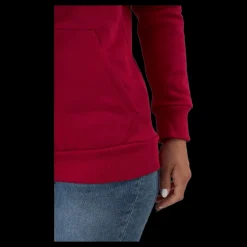 Puma Ess Logo Hoodie Fl (s) Persian Red Röd Clearance