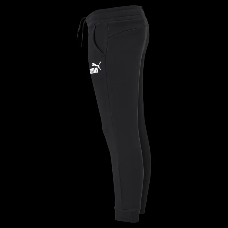 Puma Ess Logo Pants Fl Cl B Black Grå