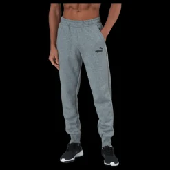 New Puma Ess Logo Pants Fl Cl Medium Gray Heather Grå