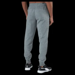 New Puma Ess Logo Pants Fl Cl Medium Gray Heather Grå
