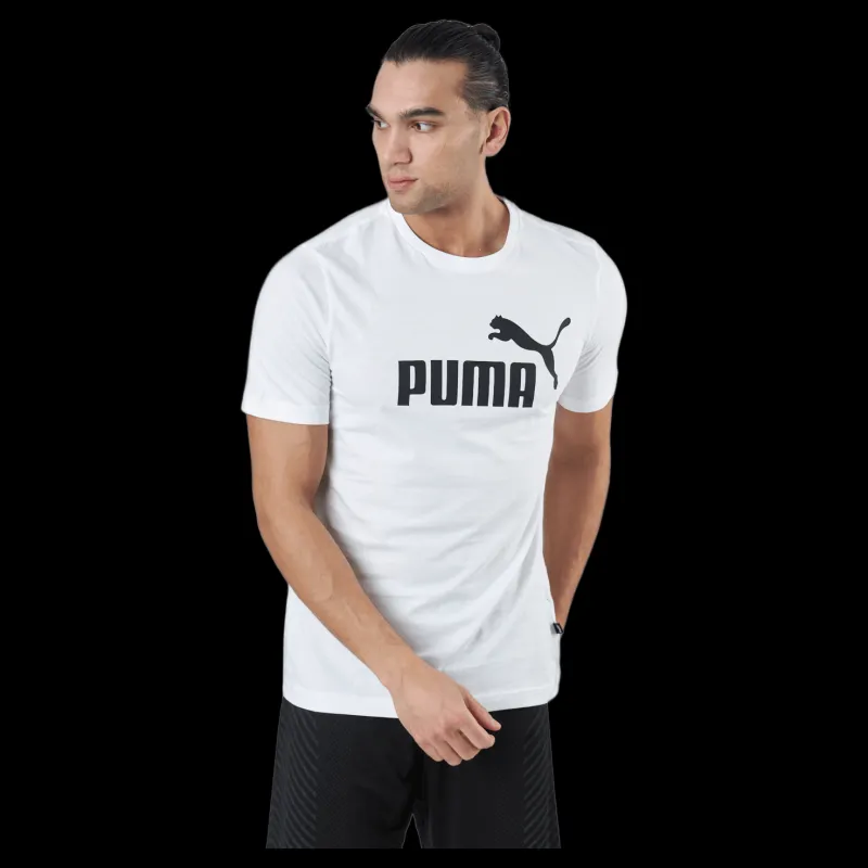 Puma Ess Logo Tee White Vit New