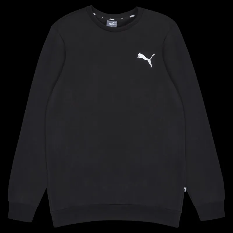 Puma Ess Small Logo Crew Fl Black-cat Svart