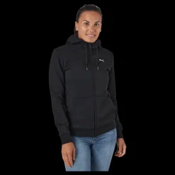 Clearance Puma Ess Small Logo Full-zip Hoodie Black-cat Svart