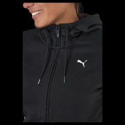 Clearance Puma Ess Small Logo Full-zip Hoodie Black-cat Svart