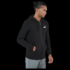 Puma Ess Small Logo Fz Hoodie Fl Black Svart New
