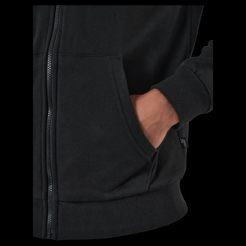 Puma Ess Small Logo Fz Hoodie Fl Black Svart New