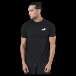 Puma Ess Small Logo Tee Black Svart Clearance