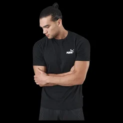 Puma Ess Small Logo Tee Black Svart Clearance