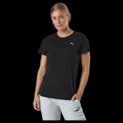 Puma Ess Small Logo Tee Black-cat Svart Discount