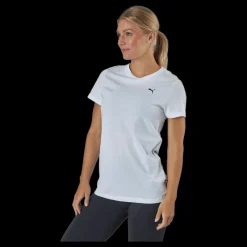 Puma Ess Small Logo Tee White-cat Vit Online