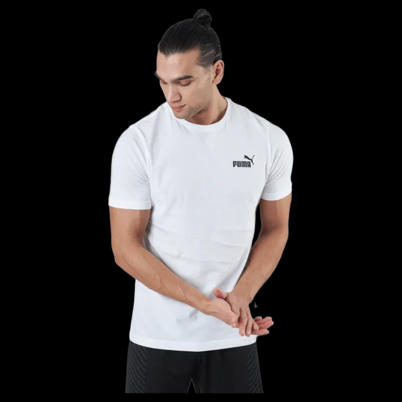 Puma Ess Small Logo Tee White Vit Best