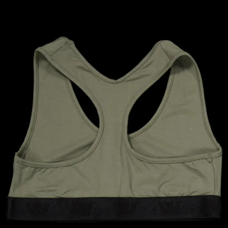 Outlet VXV Label Ess' Sporty Bralette Olive Grön