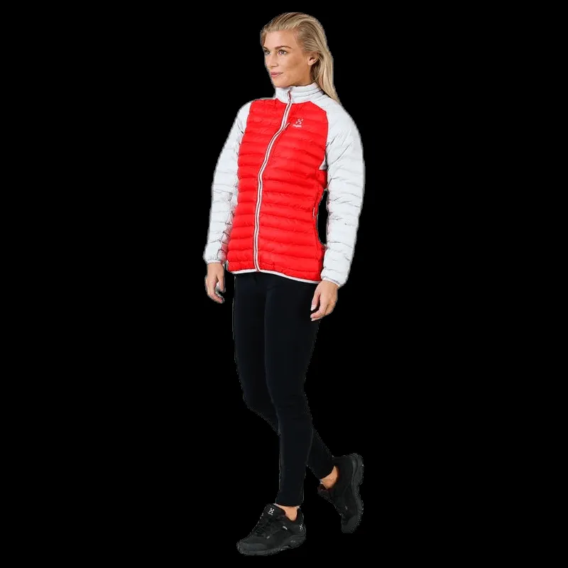 Haglöfs Essens Mimic Jacket White/Red Vit och Röd Best